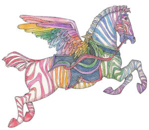 flying zebra and all our rubber stamps available mounted or unmounted